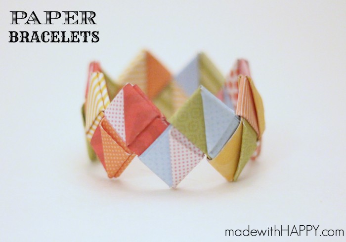 How to make paper bracelets