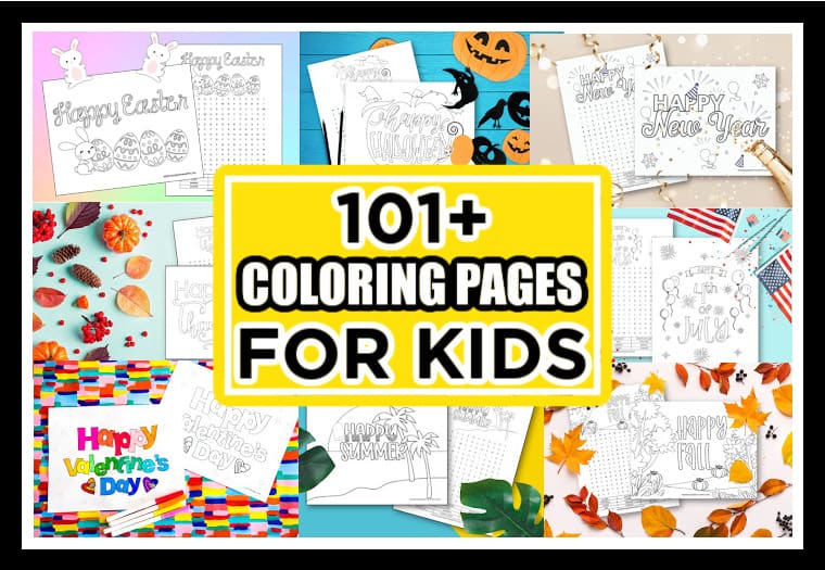 101+ Fun Coloring Pages For kids