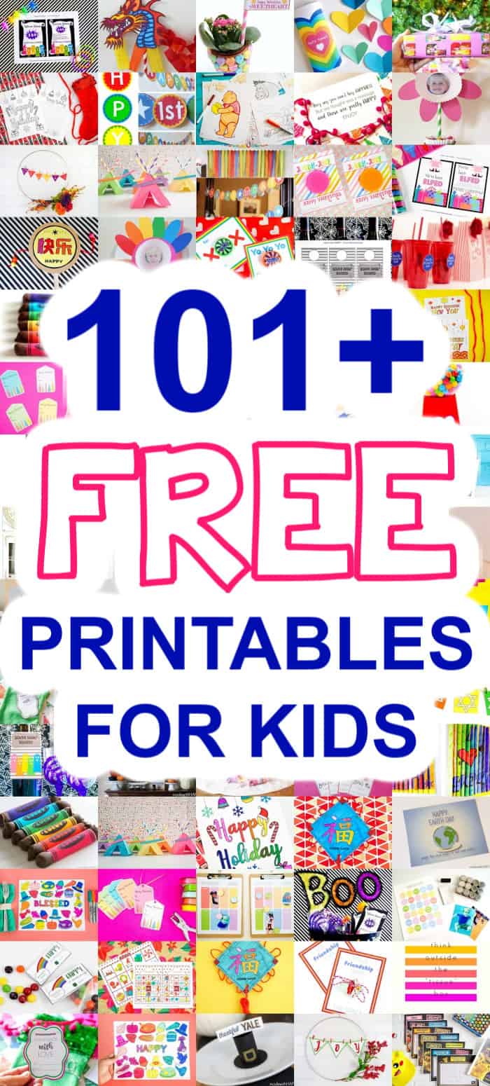 101 Free Printables For Kids Crafts Puzzles Games More