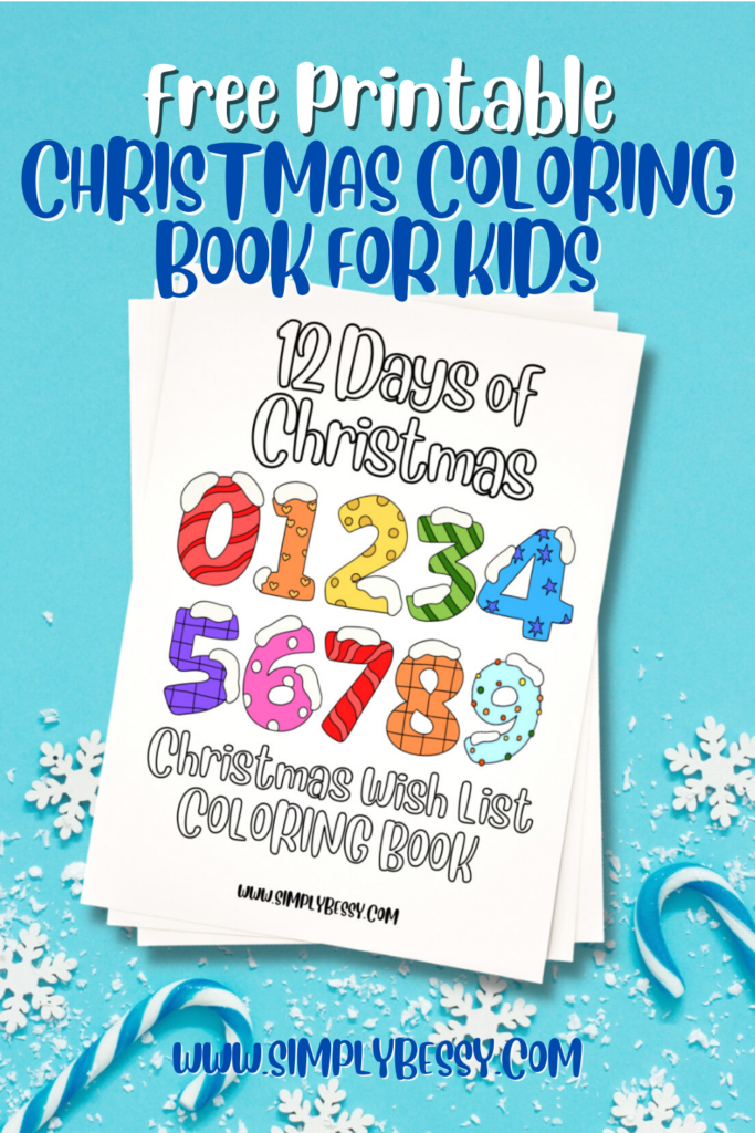12 days of christmas coloring book free printable pin image
