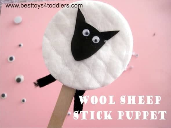 Wool Sheep Stick Puppet