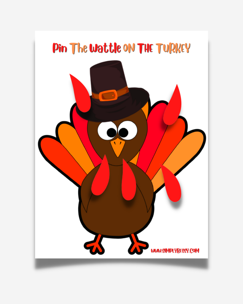 pin the wattle on the turkey game