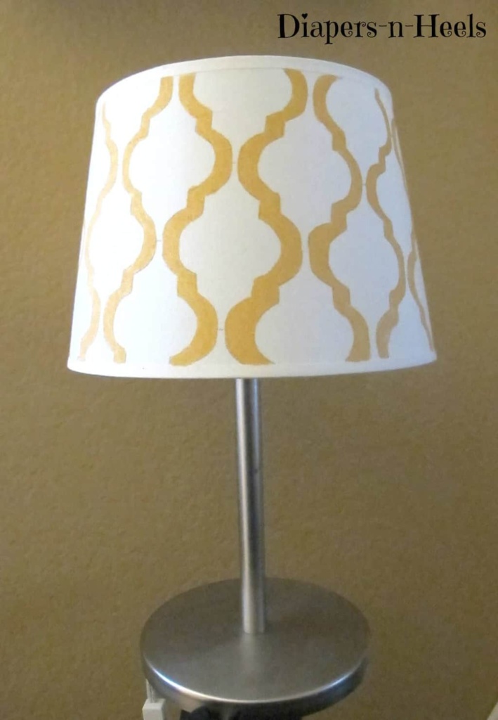 Stenciled Lampshade