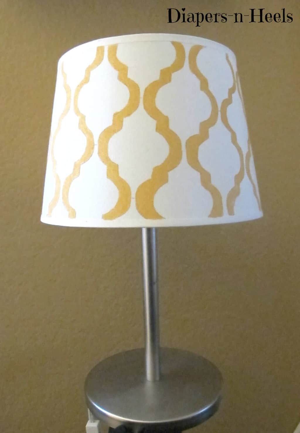 How to Stencil a Lampshade Made with HAPPY