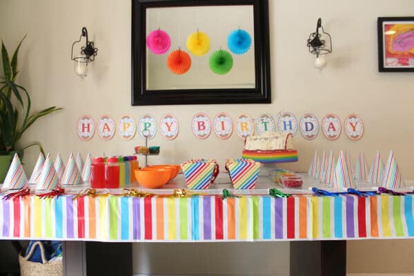 Rainbow Punch Pinata | Rainbow Birthday Party | Party Activities | Kids Party | www.madewithhappy.com