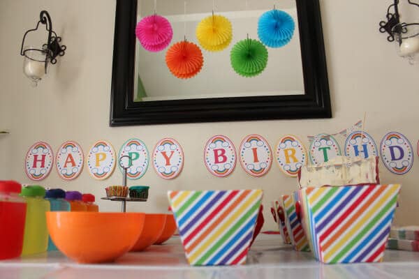 Rainbow Punch Pinata | Rainbow Birthday Party | Party Activities | Kids Party | www.madewithhappy.com