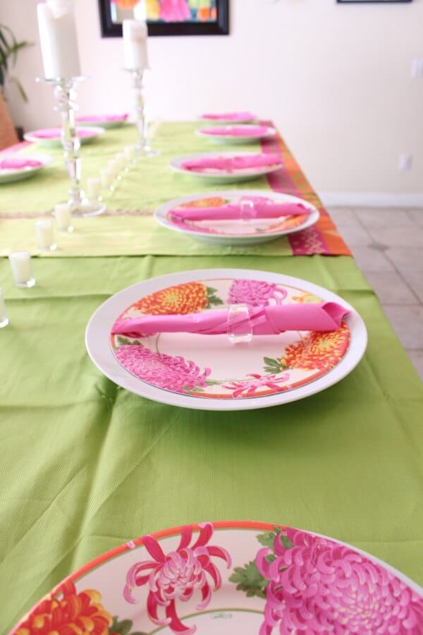 Bright Colored Baby Shower - Made with HAPPY