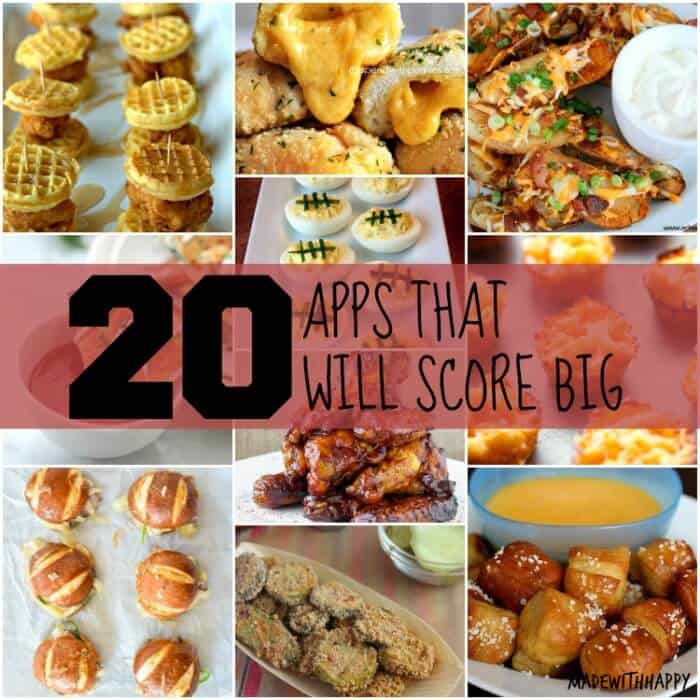 Easy Super Bowl Appetizers - Finger Food Recipes - Made with HAPPY