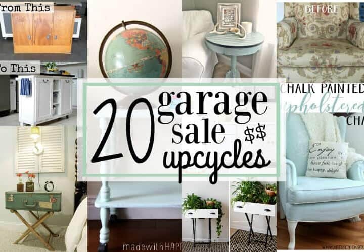 Garage Sale Upcycles | DIY Upcycles | www.madewithhappy.com