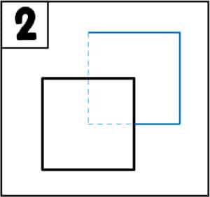 3D Cube Drawing Step 2