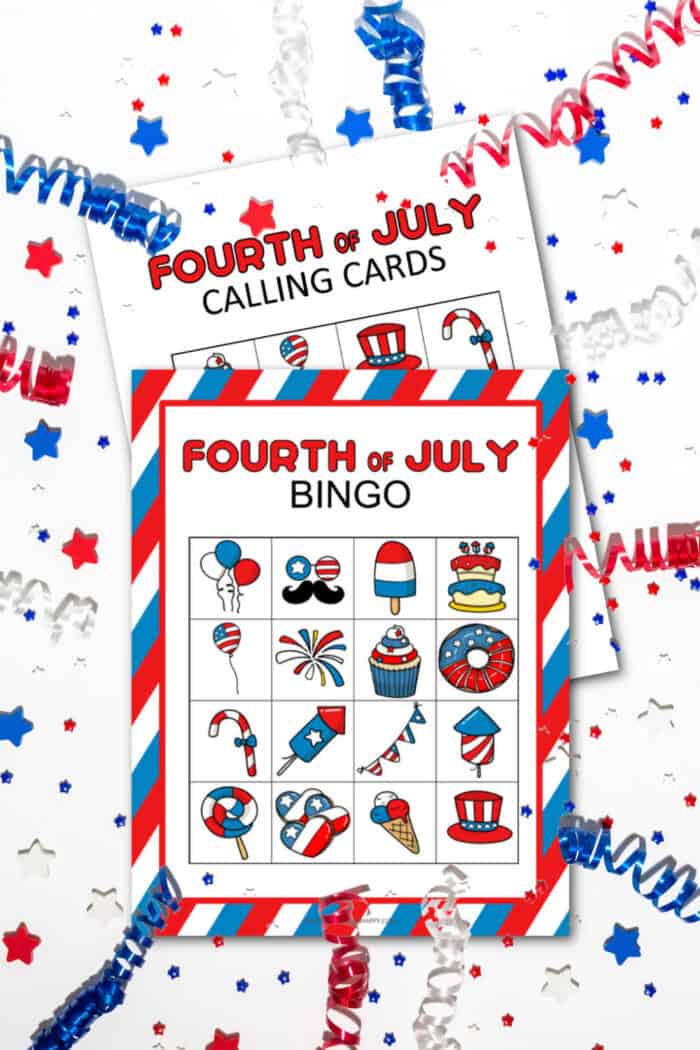 fourth of july bingo cards
