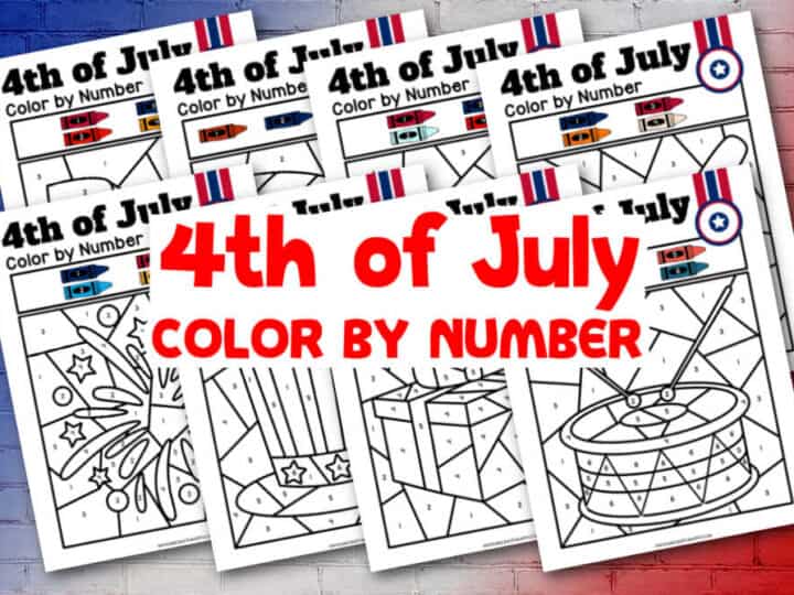 4th of July Color By Number