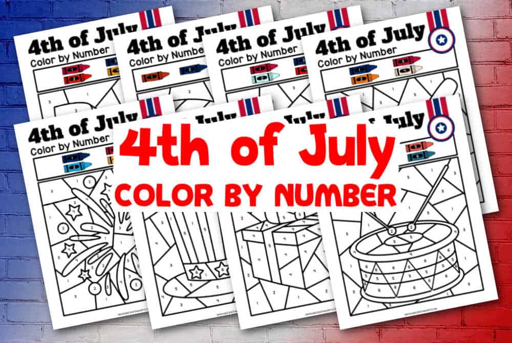 4th of July Color By Number