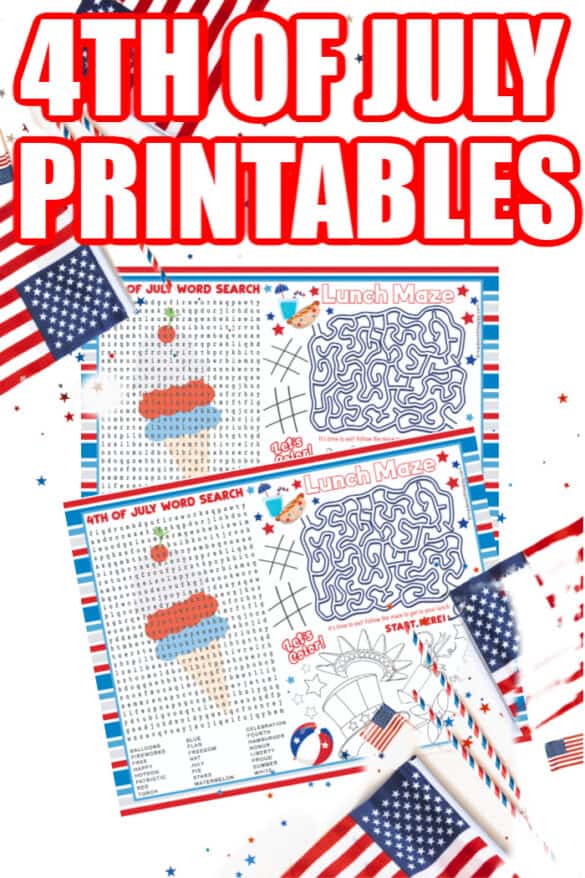 4th of July Printables - Fun Independence Day Printables for Kids