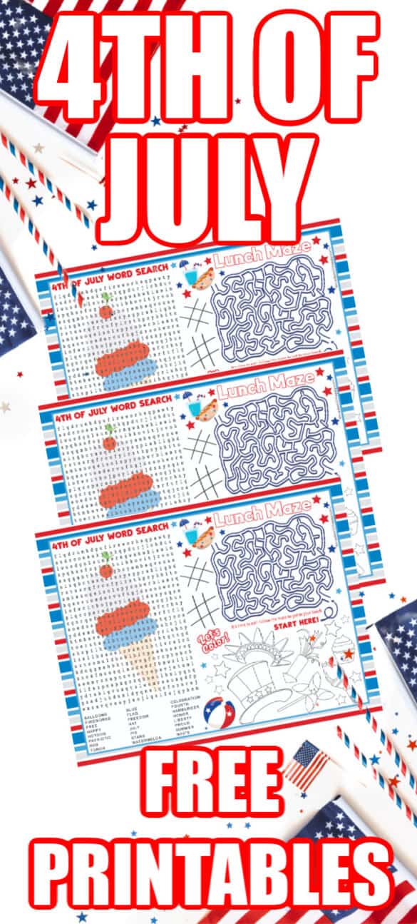 4th of July Printables - Fun Independence Day Printables for Kids