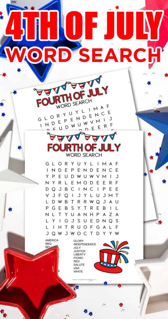 fourth of july word search