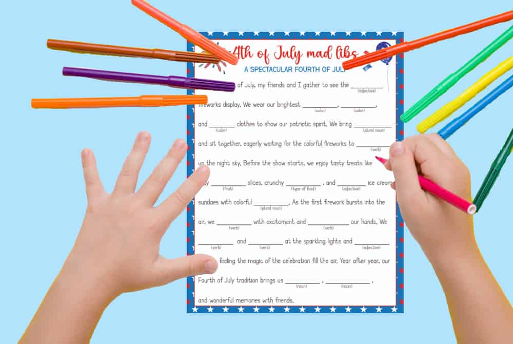 4th of July Mad Libs Printables