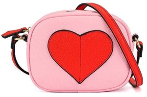 Mini Heart Pink Purse with Red Heart Handbag
