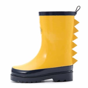 Yellow Shark Fin Rain Boots. 15+ Rain Boots for Kids. Spring rain boots for kids. Bright colored rain boots for kids. www.madewithhappy.com