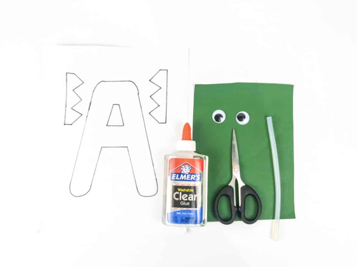 A is for alligator craft supplies