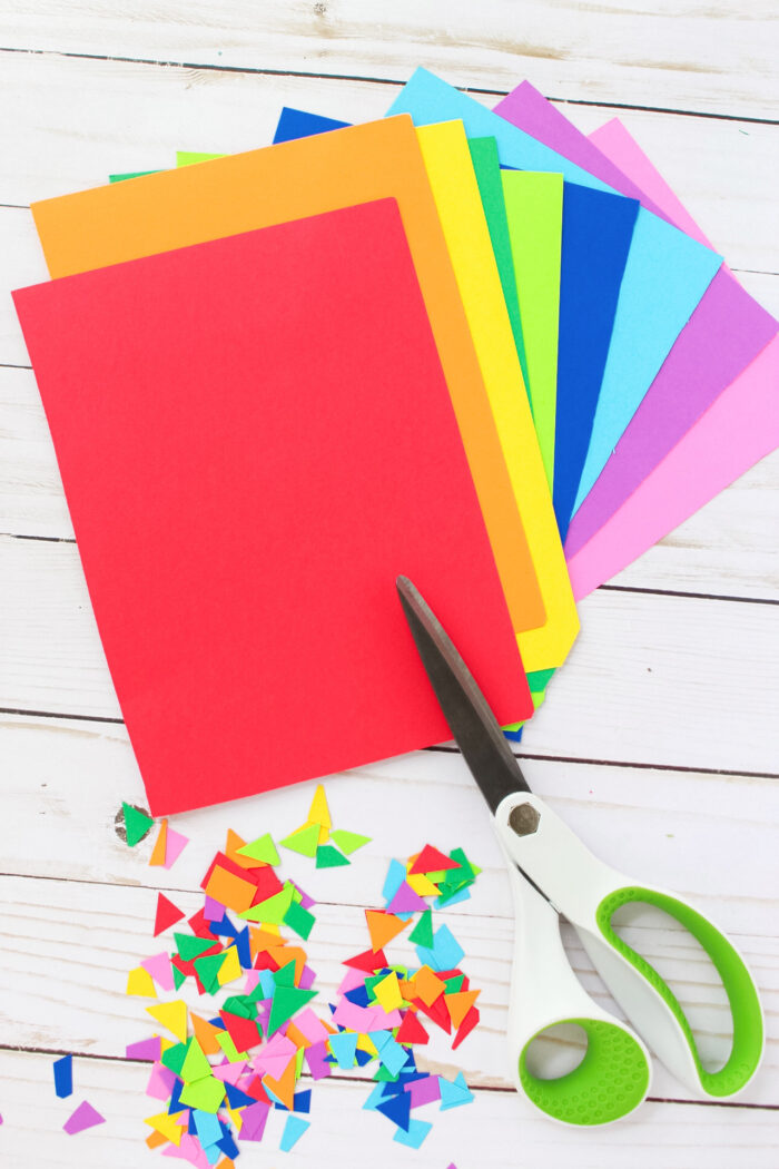 Rainbow Name Craft for Kids Colorful Paper