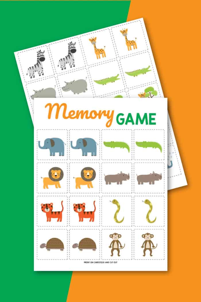 Animal memory game