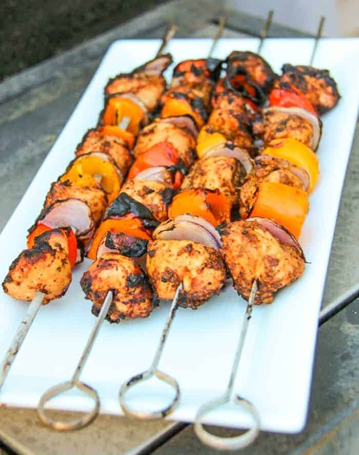 Al Pastor Chicken Kabobs