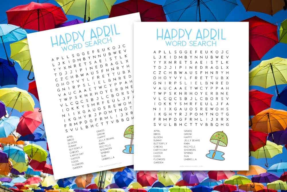 april word search