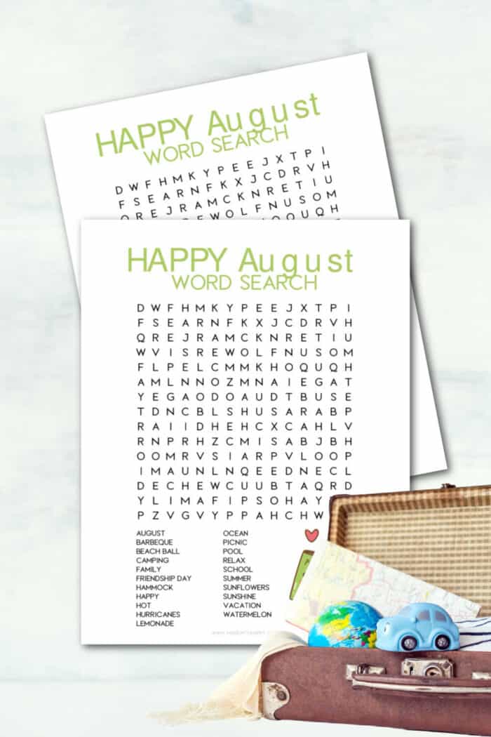 august word search puzzles