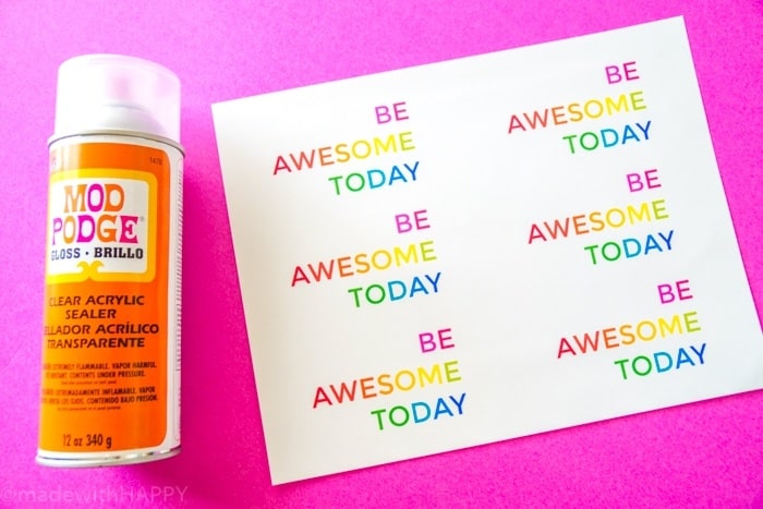 Looking for a simple gift for the holidays, teachers gifts, or just because?  We're sharing this fun and super simple DIY Be Awesome Today Coffee Cup Design.