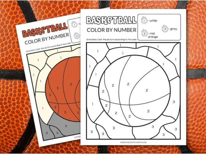 Basketball Color By Number