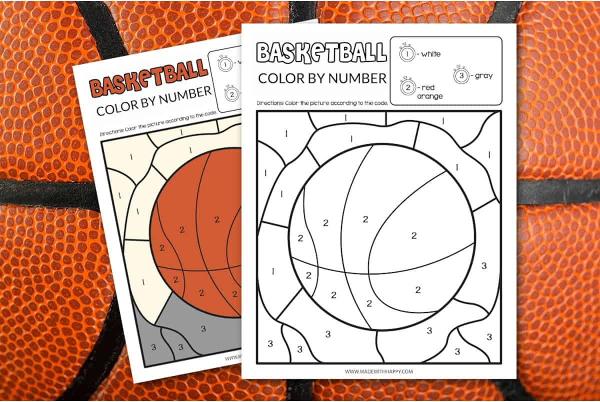 Basketball Color By Number