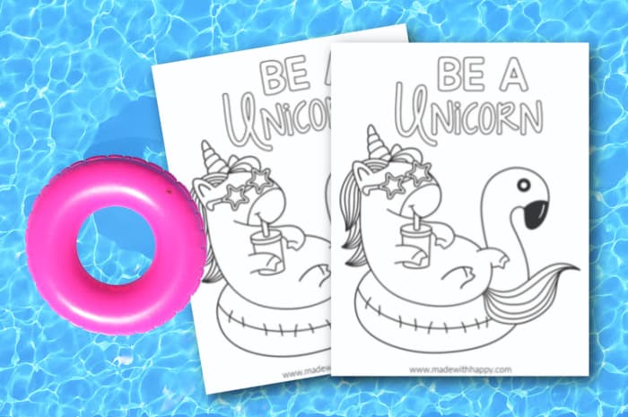 Be A Unicorn Coloring Page