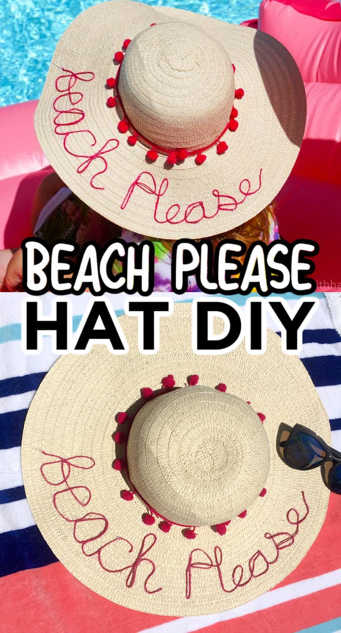 Beach Please Hat DIY