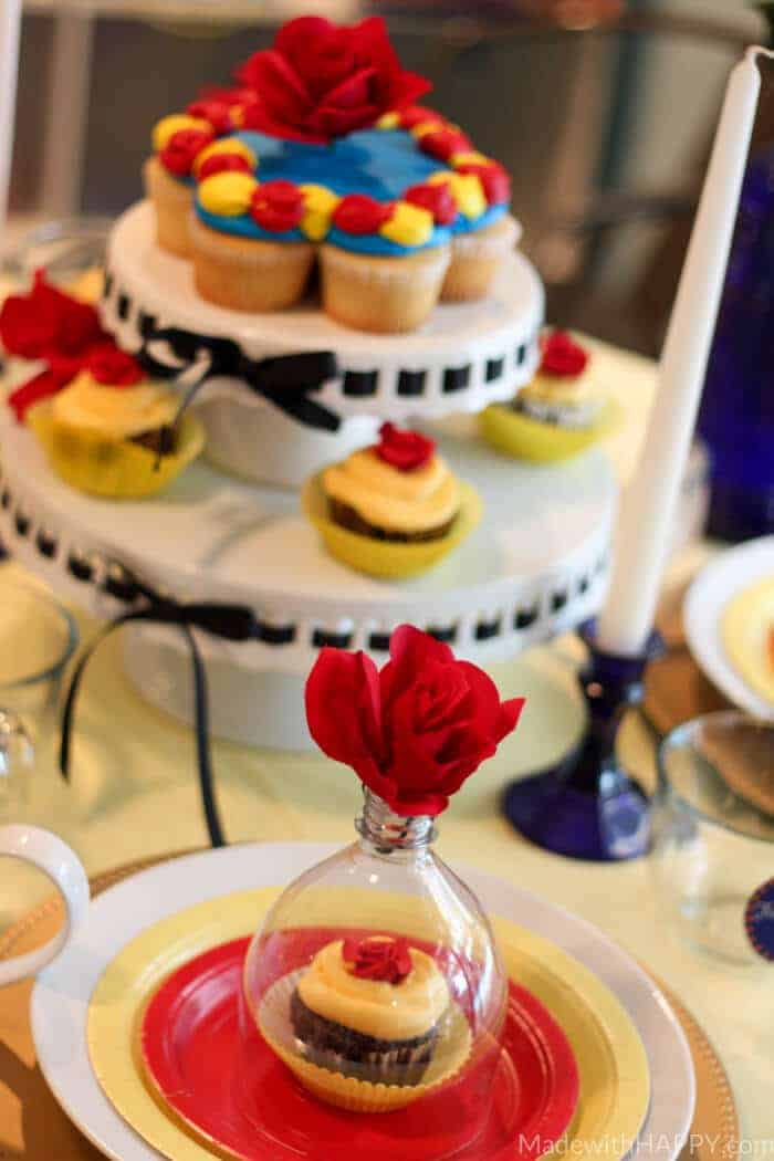 Disney's Beauty and the Beast Movie Night | Beauty and the Beast Party | Beauty and the Beast themed party ideas | Beauty and the Beast Tea Party | Beauty and the Beast Invites | www.madewithhappy.com
