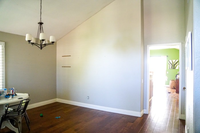 80's home with weird walls. Kitchen renovation. Classic White Kitchen, Modern Farmhouse Style Kitchen. All White Kitchen.