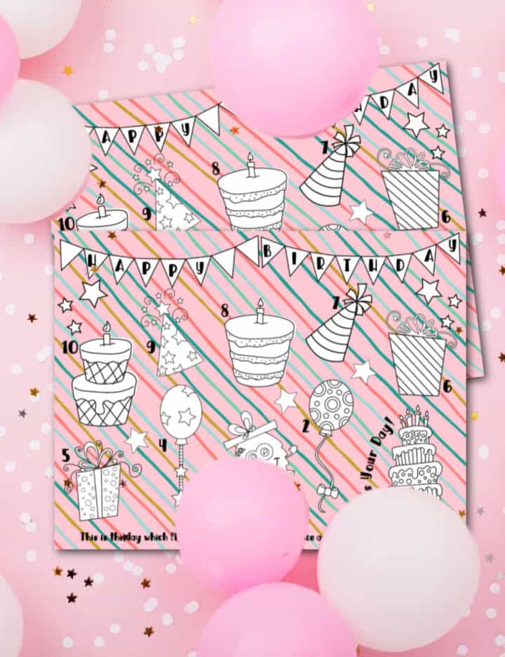 Printable Birthday Countdown Made with HAPPY