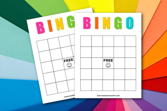 blank bingo card