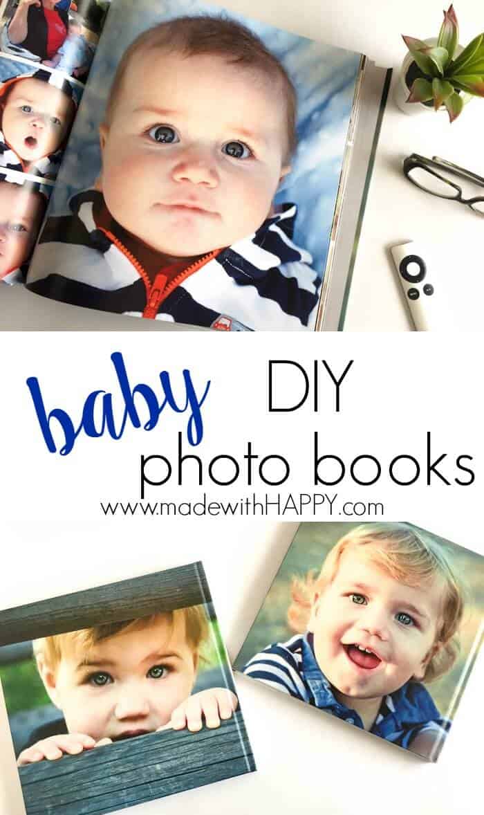 DIY Baby Photo Books | How to make hardcover coffee table books | Baby Memory Books | Baby's 1st Year book | www.madewithhappy.com