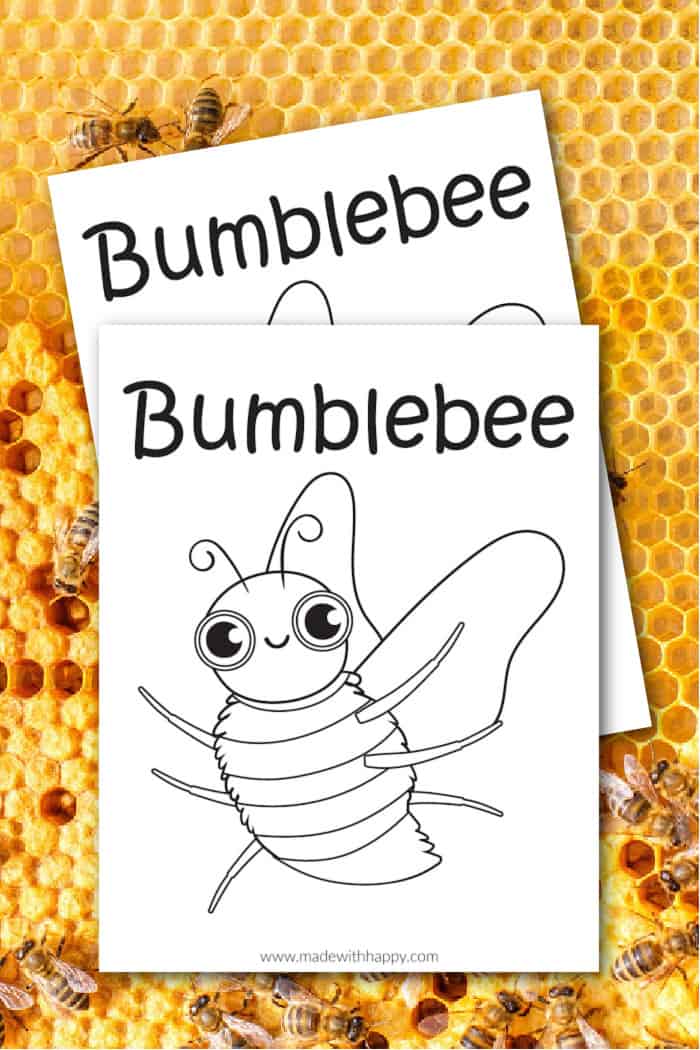 Bee Coloring Page