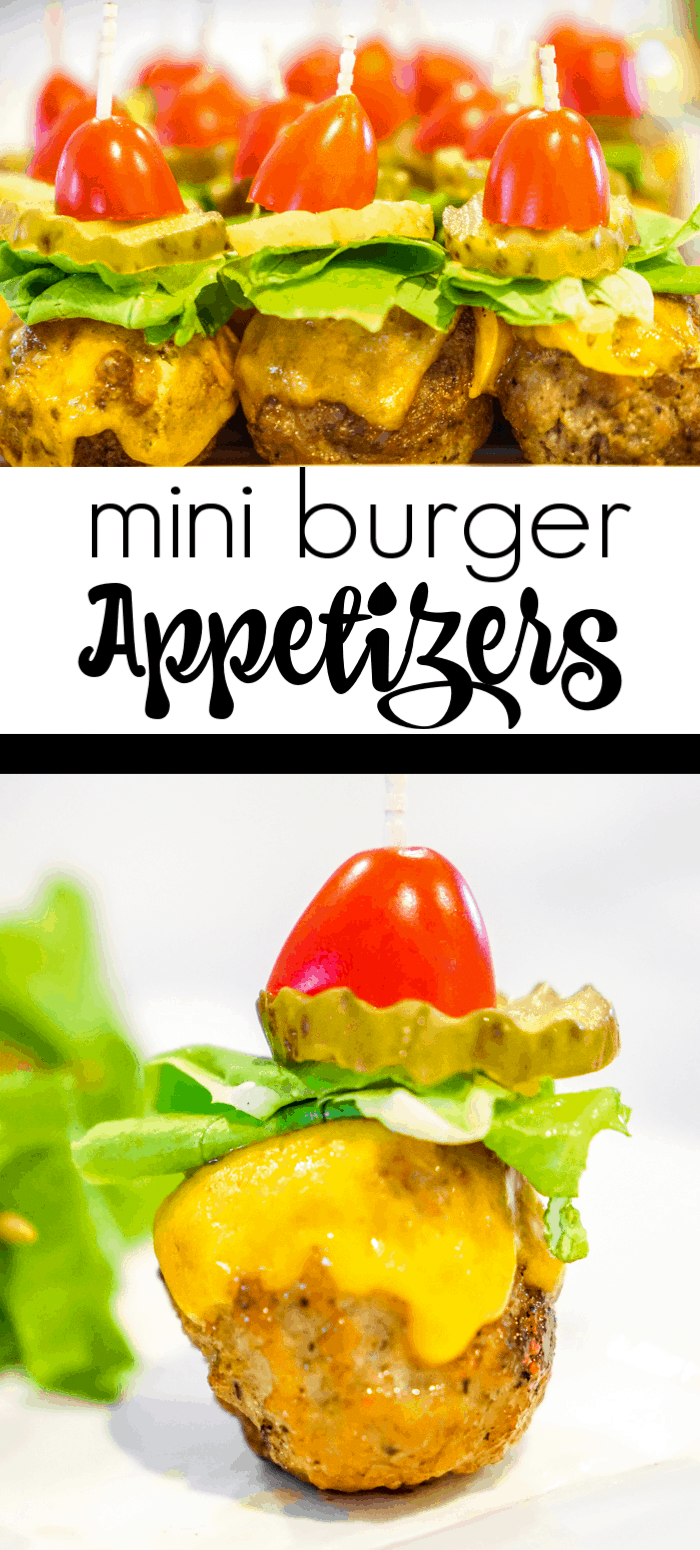 Mini Cheese burger appetizers