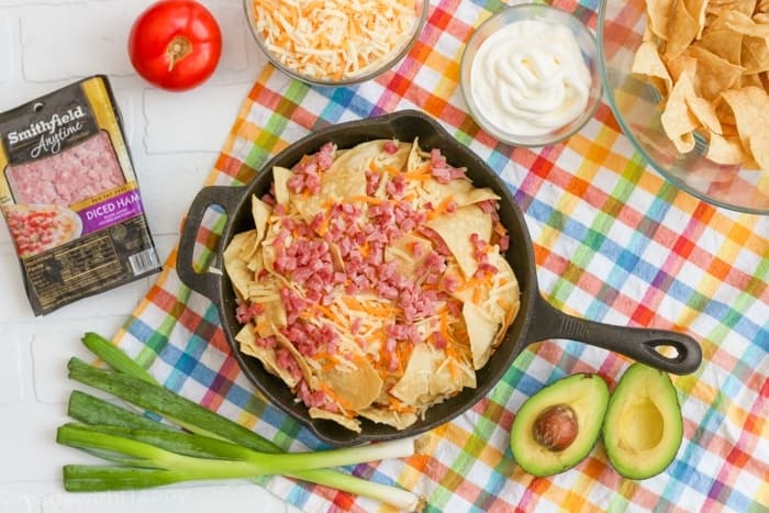 Simple and delicious ingredients to make these Campfire Nachos for your next camping trip or backyard BBQ. Camping Recipes. Simple campfire recipe ideas.