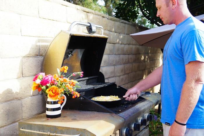 Simple and delicious ingredients to make these Campfire Nachos for your next camping trip or backyard BBQ. Camping Recipes. Simple campfire recipe ideas.