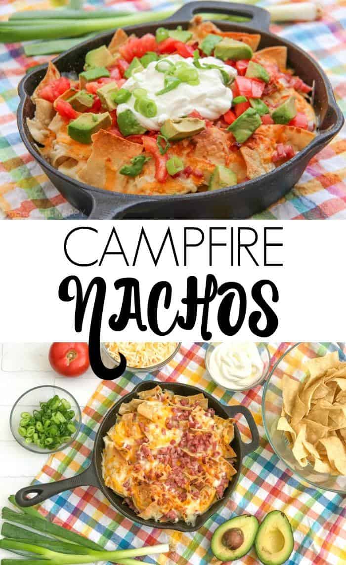 Simple and delicious ingredients to make these Campfire Nachos for your next camping trip or backyard BBQ. 