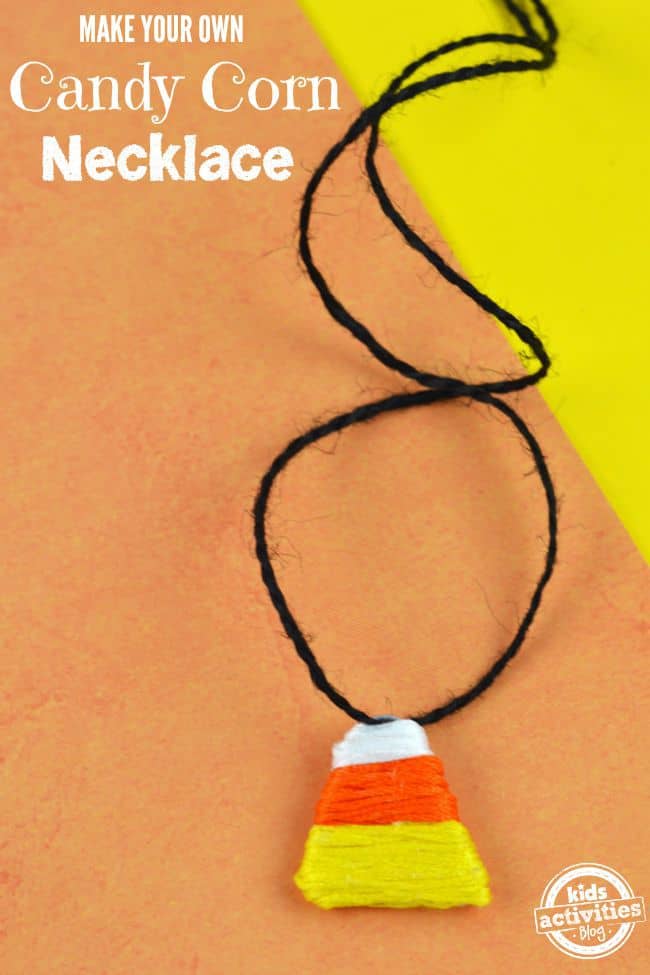 candy corn necklace