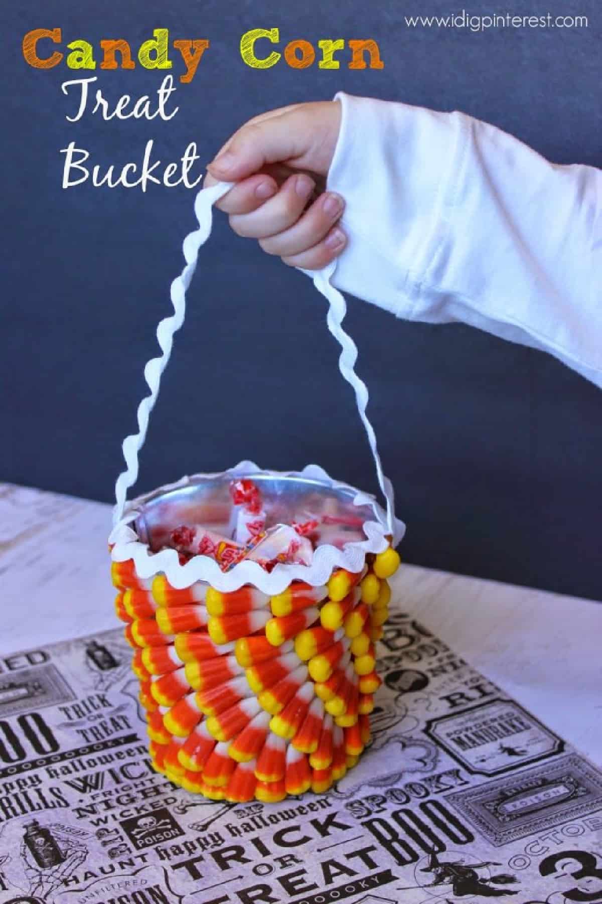 Candy Corn Treat bucket