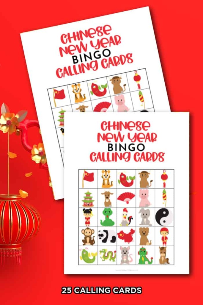 Chinese New Year Bingo Free Printable Game - Made with HAPPY