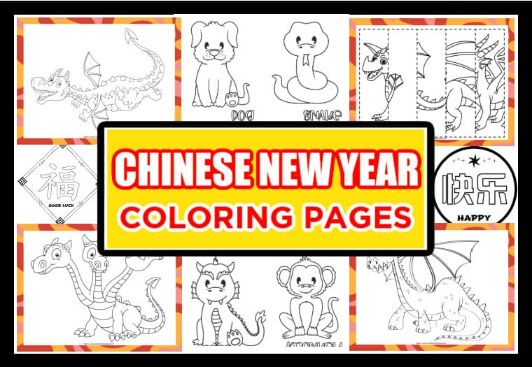 Chinese New year Coloring Pages