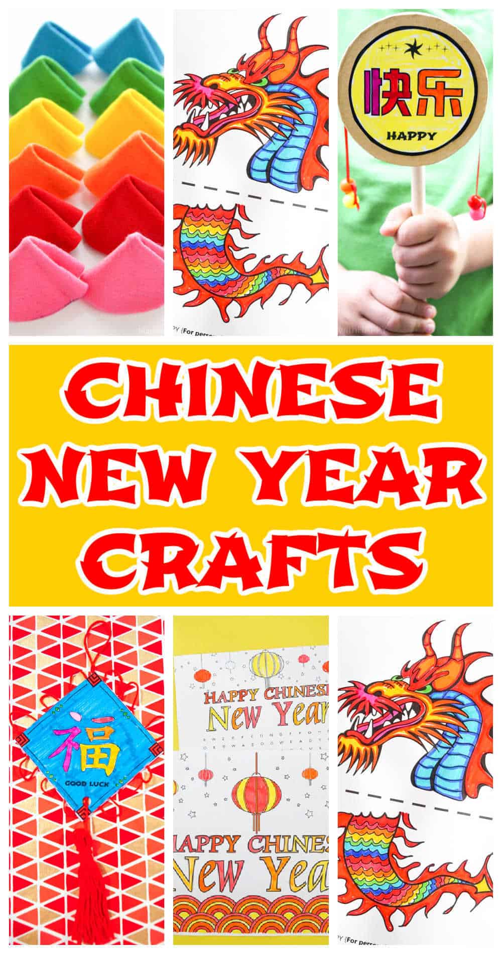 Chinese New Year Crafts for Kids Made with HAPPY