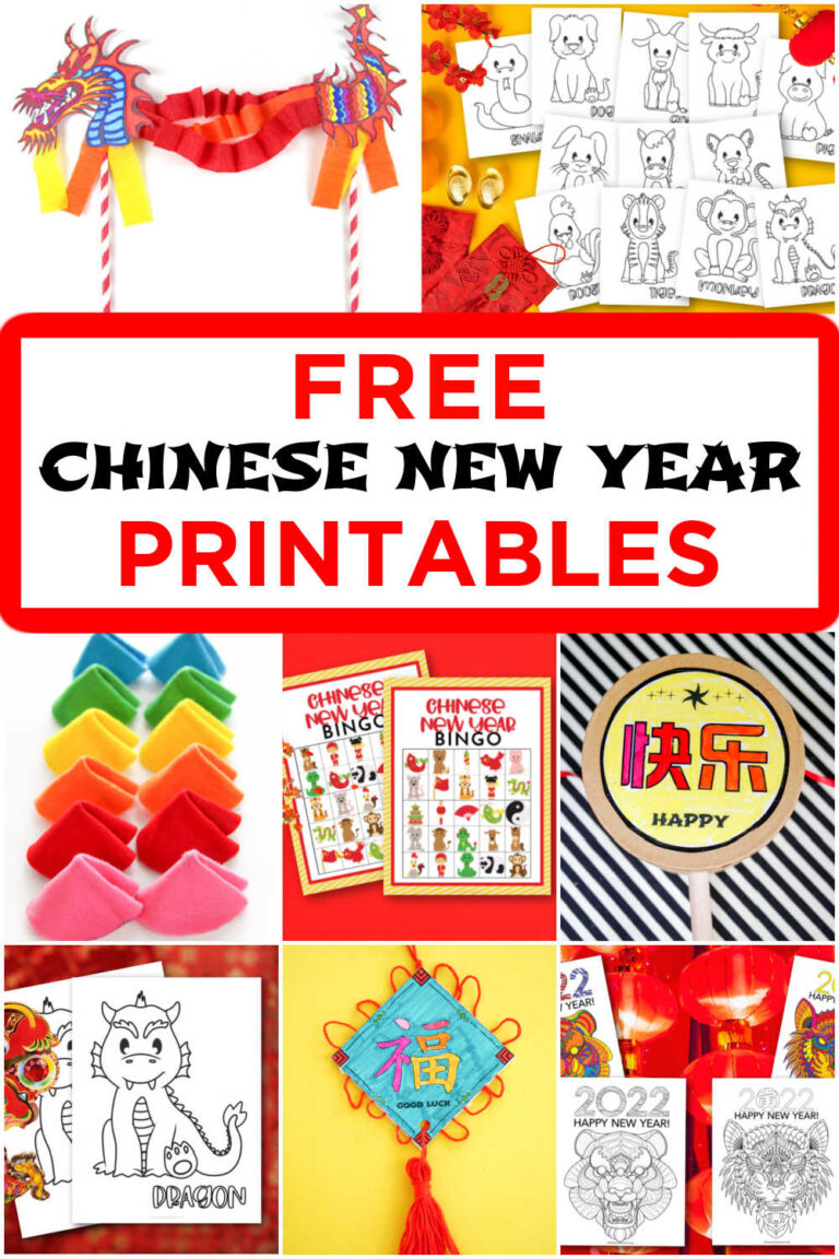 Free Chinese New Year Printables Made with HAPPY
